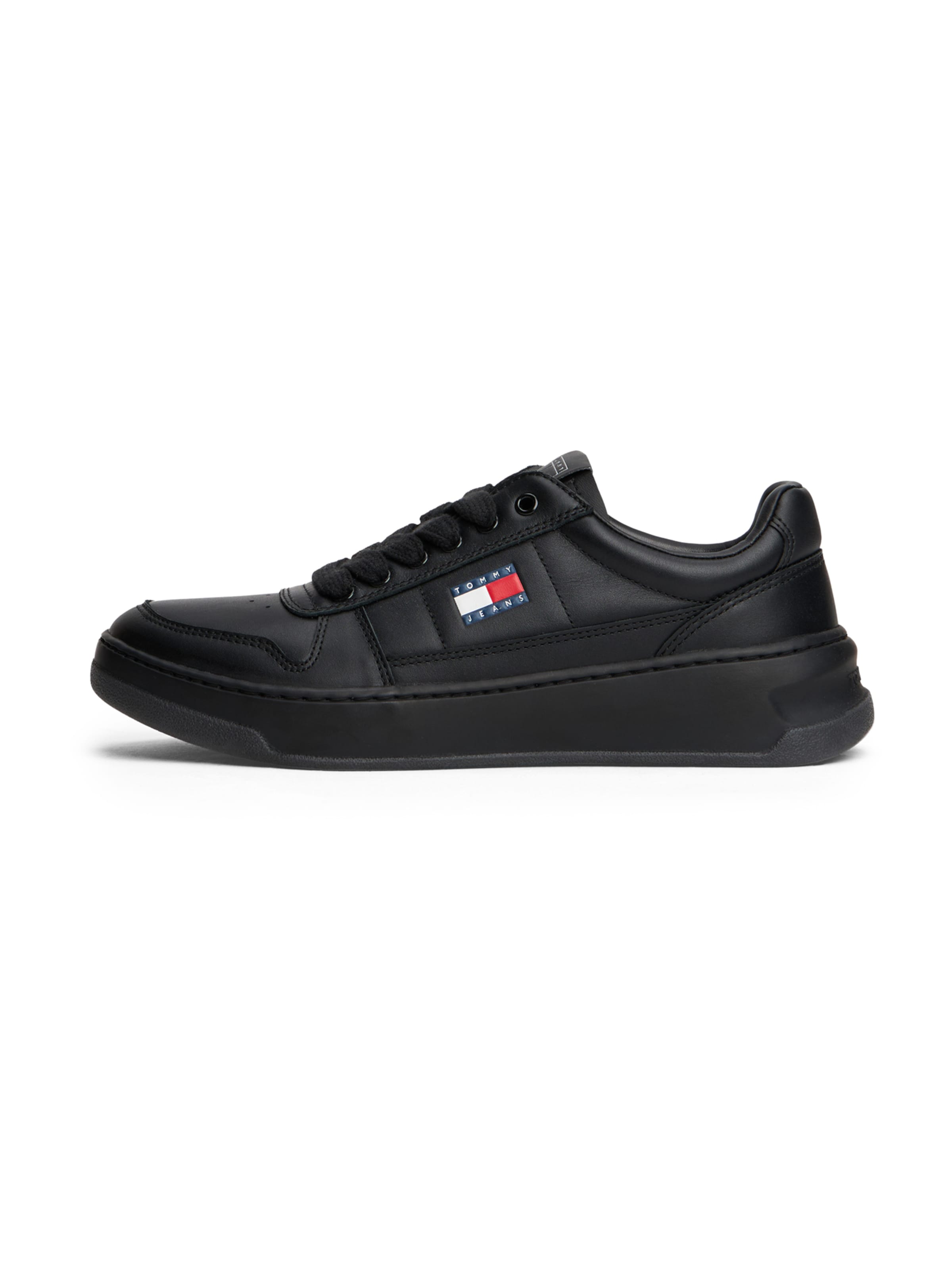 Sneaker low de la Tommy Jeans pe negru: față