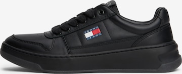 Tommy Jeans - Zapatillas deportivas bajas en negro: frente