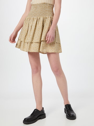 PULZ Jeans Skirt 'BENEDIKTE' in Beige: front