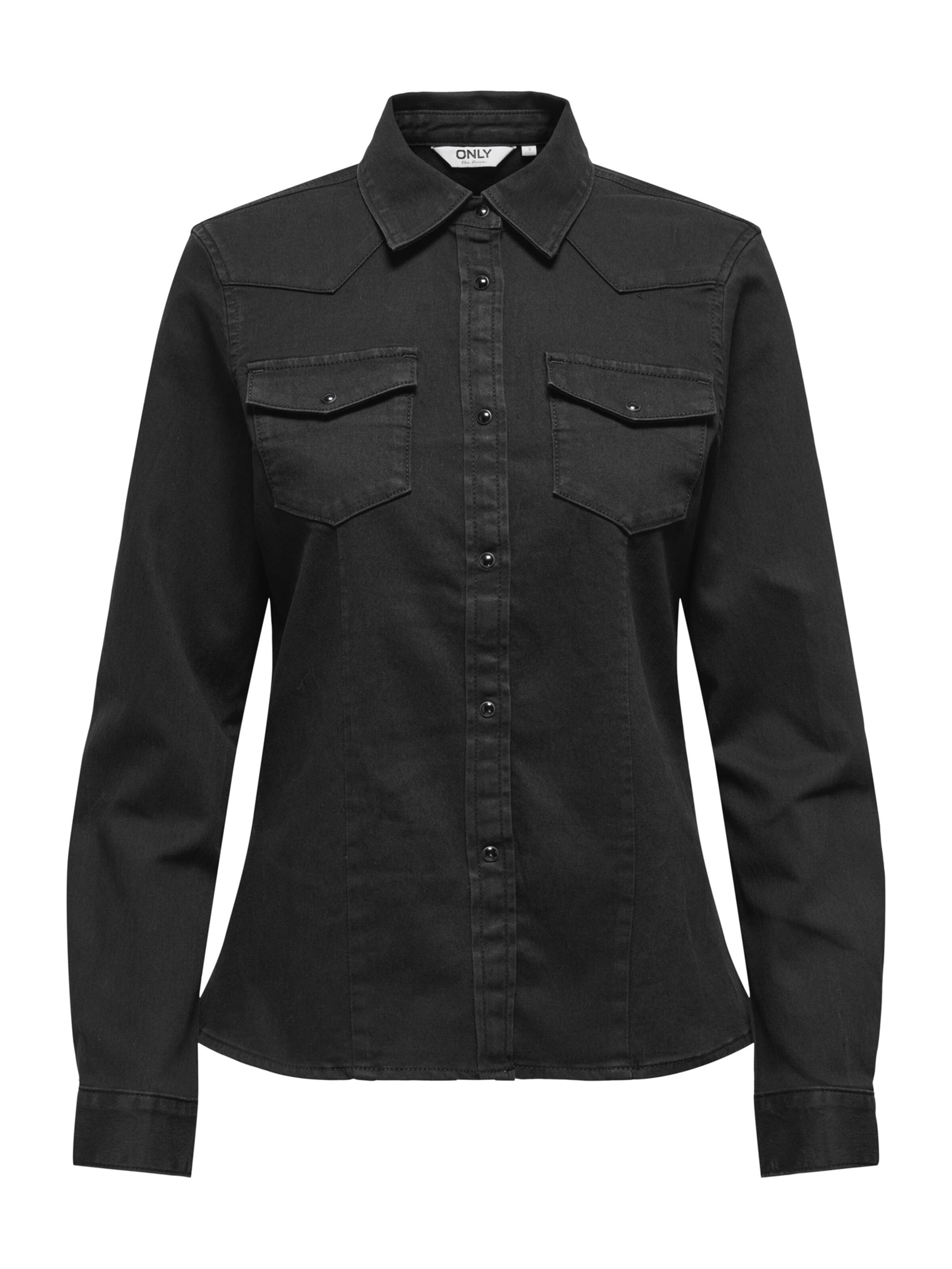 ONLY Chemisier 'ONLSASIA' en noir, Vue avec produit