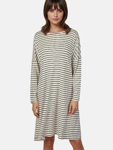 Myjama Nachthemd 'ClairLong' in Wit: voorkant