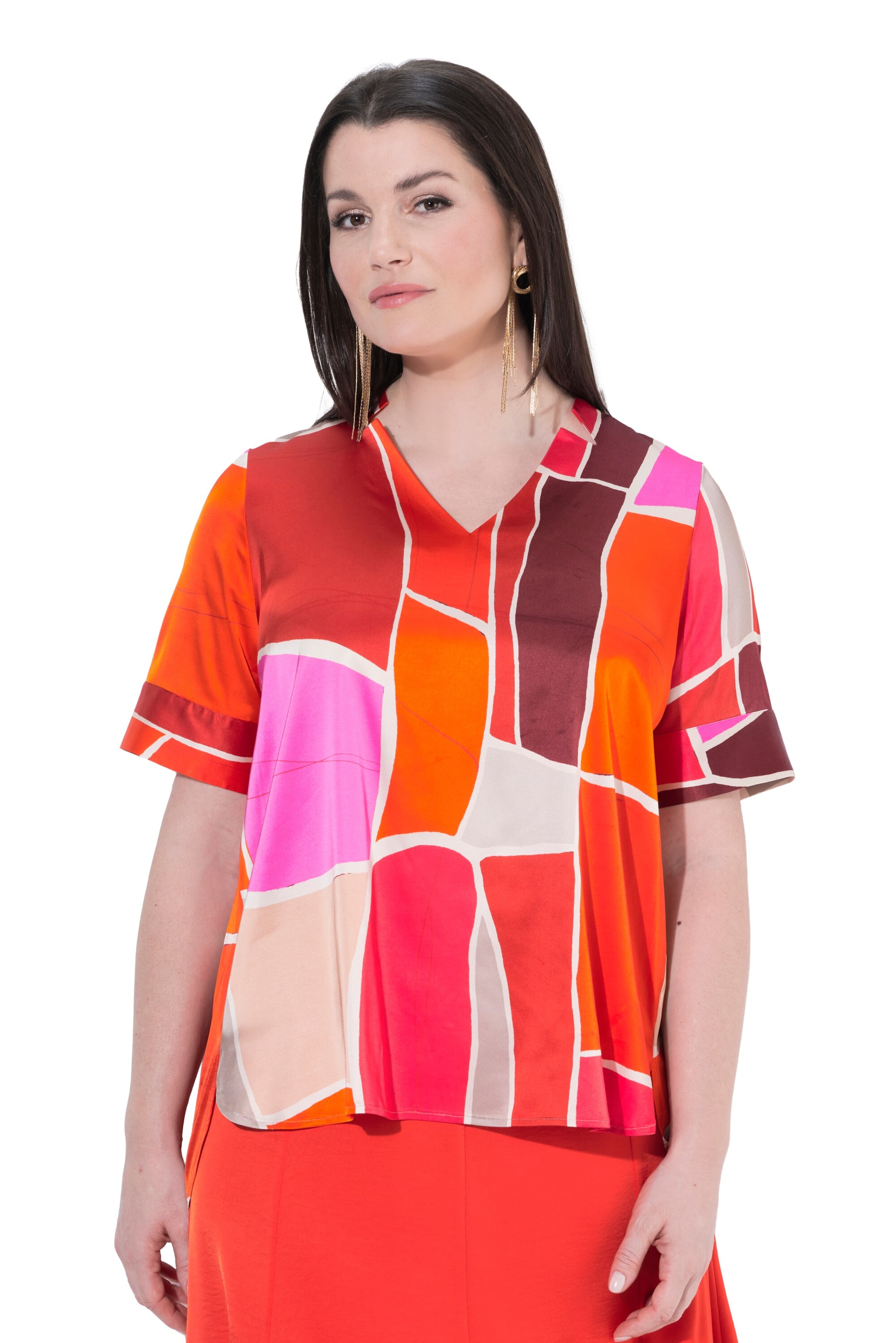 Ulla Popken Blouse in Red: front