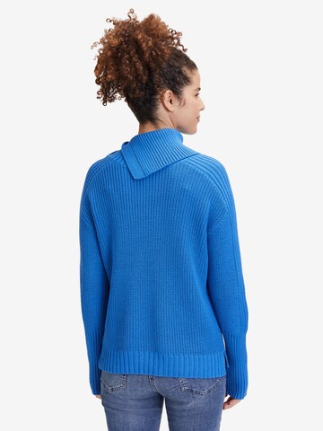 Betty Barclay Grobstrick-Pullover mit hohem Kragen in Blau