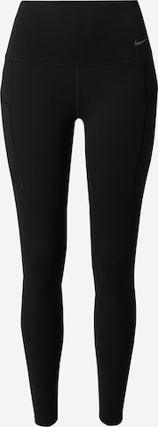 Skinny Pantaloni sport 'UNIVERSA' de la NIKE pe negru: față