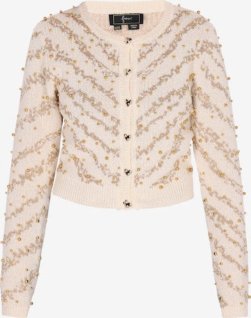 Cardigan faina en beige : devant