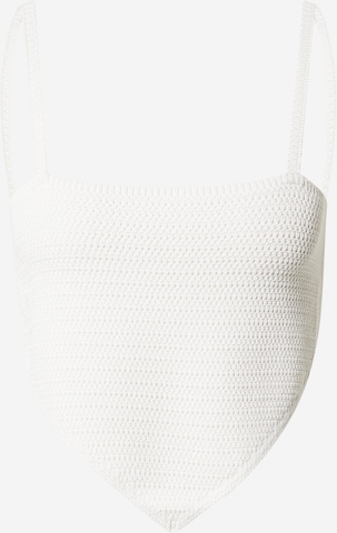 WEEKDAY Knitted Top in White: front