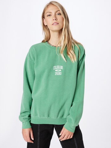 zaļš BDG Urban Outfitters Sportisks džemperis: no priekšpuses