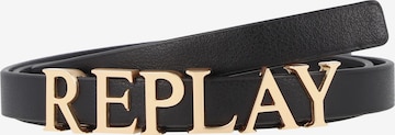 REPLAY Belt in Black: front
