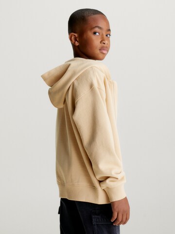 Calvin Klein Jeans Sweatjacka i beige