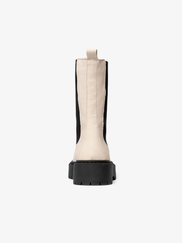 Chelsea Boots Bianco en beige