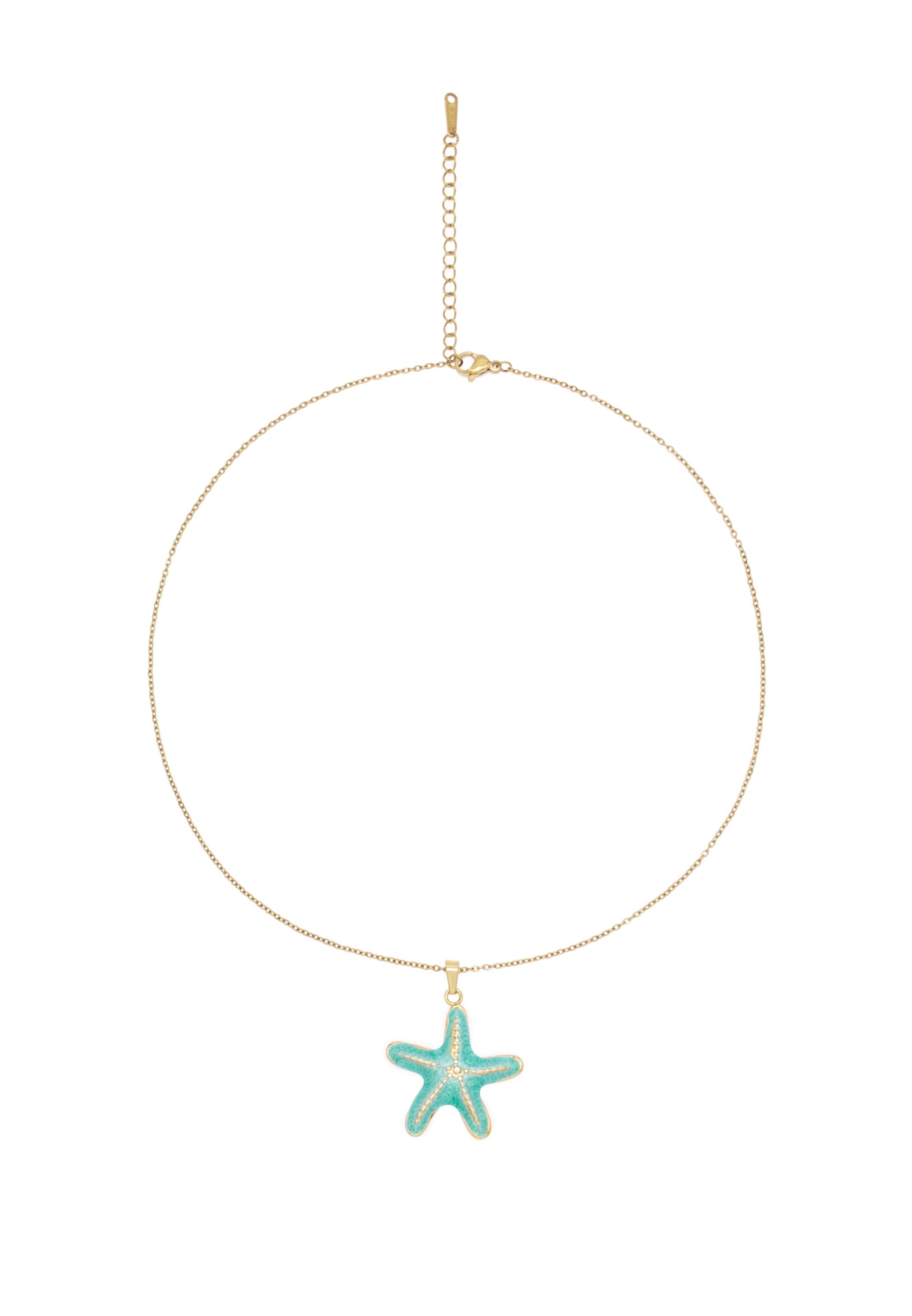 IZIA Necklace in One size in Turquoise / Gold, Item view