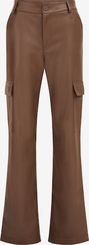 Flared Pantaloni cargo di WE Fashion in marrone: frontale