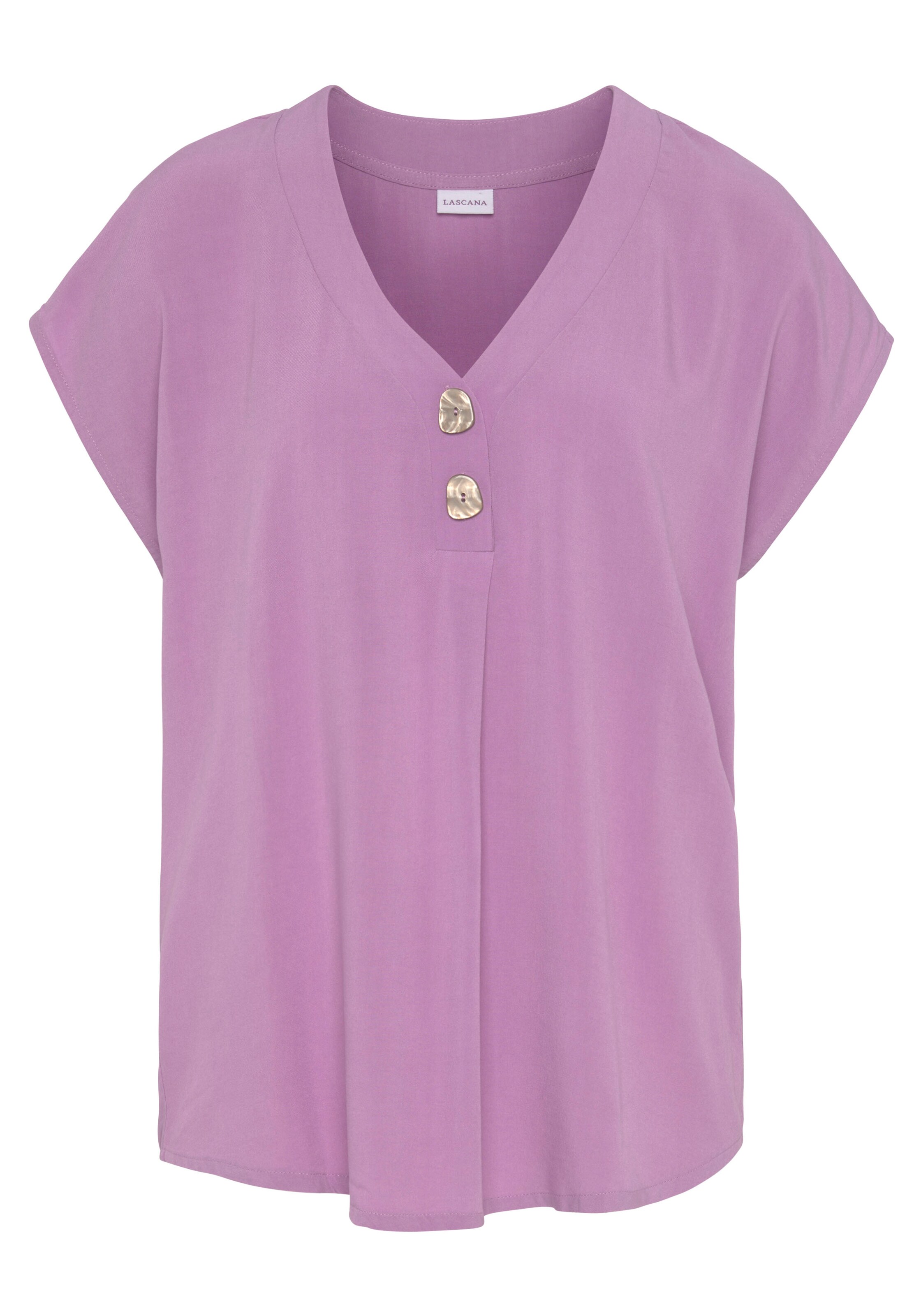 LASCANA Bluse in Lila: Vorderseite