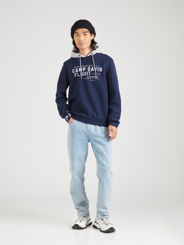 Sweat-shirt CAMP DAVID en bleu