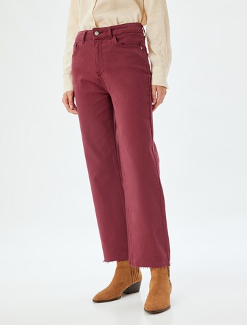 Koton Loosefit Broek in Rood: voorkant