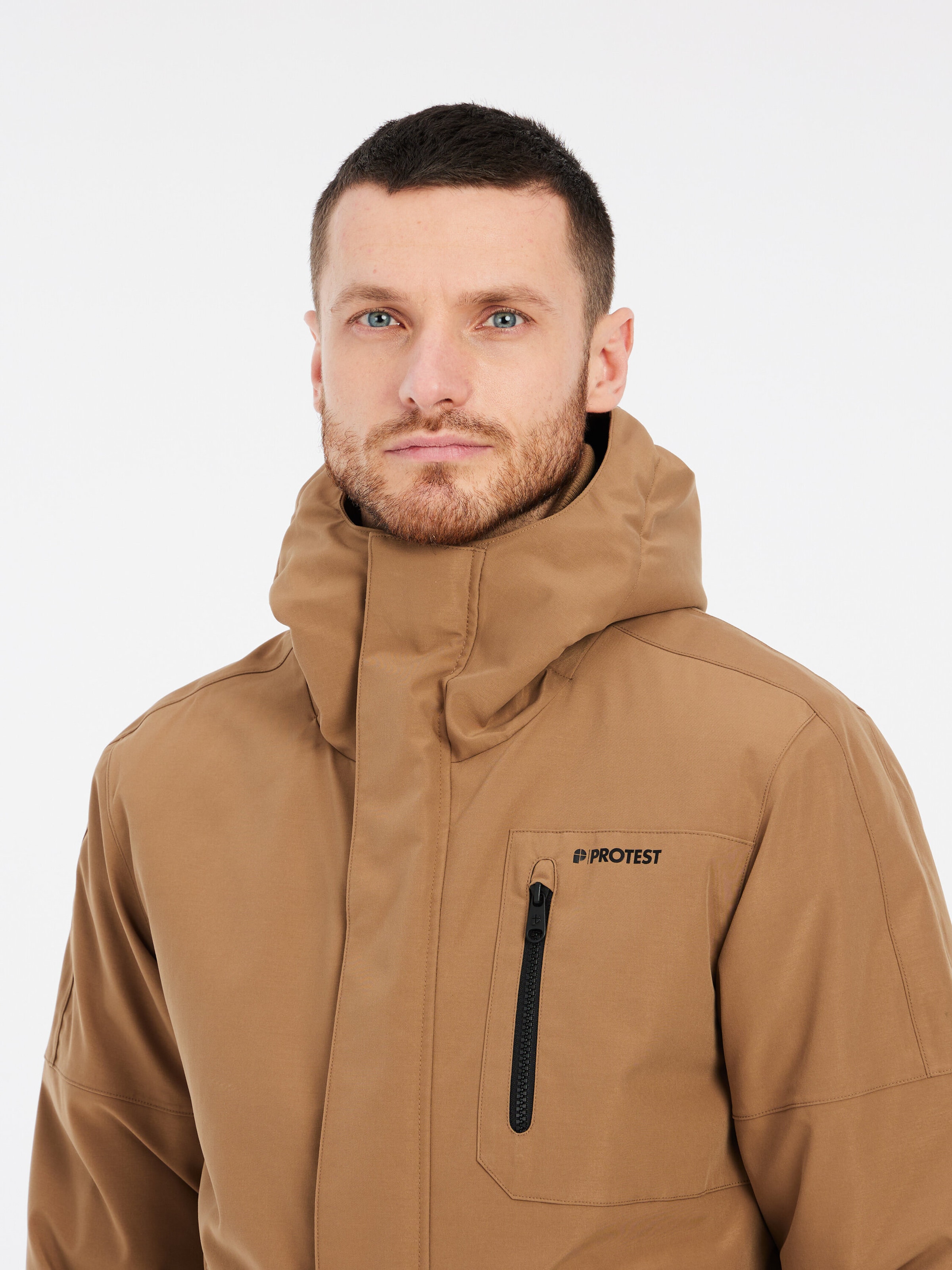 PROTEST Sportjacke 'PRTHEMLEY'‌‌‌‌‌‌‌‌‌‌ in Braun