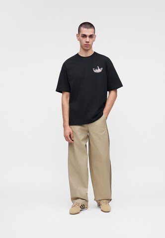 zaļš ADIDAS ORIGINALS Vaļīgs piegriezums Bikses