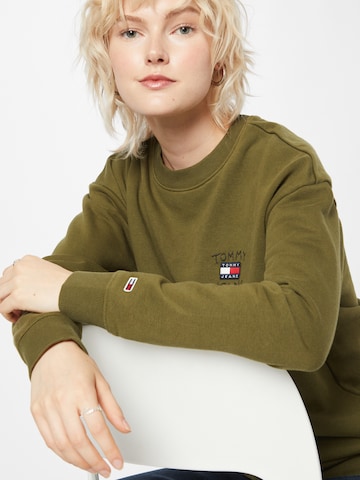 Tommy Jeans Sweatshirt in Groen