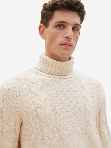 Pull-over TOM TAILOR en beige