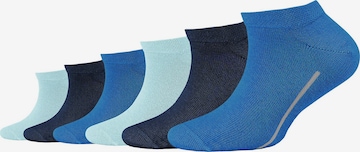 camano Socks in Blue: front