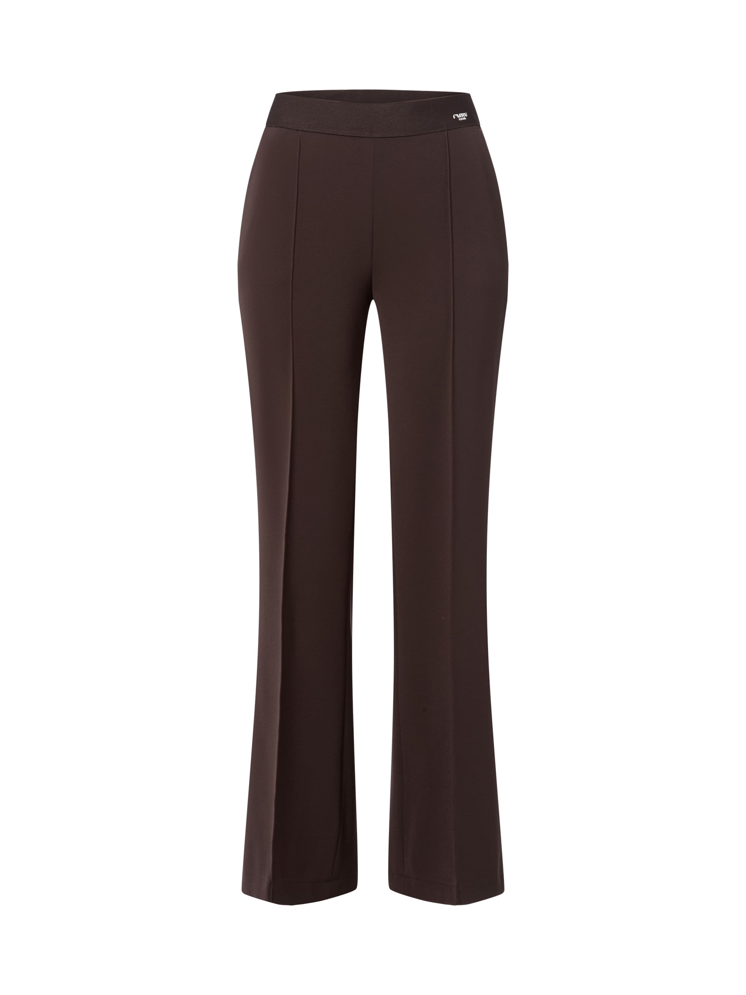 Cambio Pleated Pants 'Ava' in Brown: front