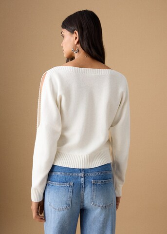 MANGO TEEN Sweater 'Dori' in White
