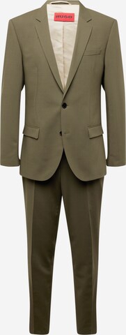 HUGO Regular Suit 'Henry/Getlin232X' in Green: front