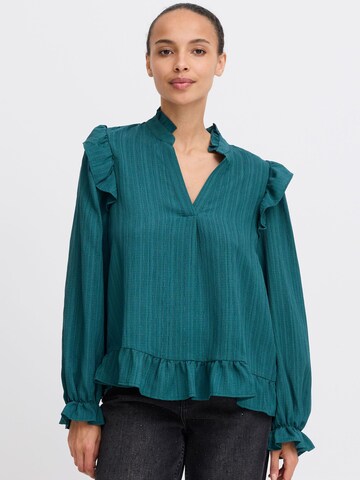Camicia da donna 'Juliana' di b.young in blu: frontale