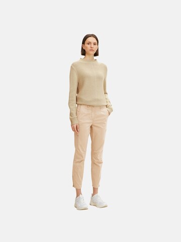 TOM TAILOR Slim fit Chino Pants in Beige: front