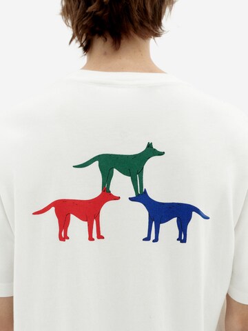 Thinking MU - Camiseta ' PERRITOS ' en blanco