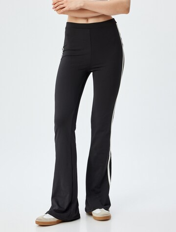 Koton Flared Trousers in Black: front