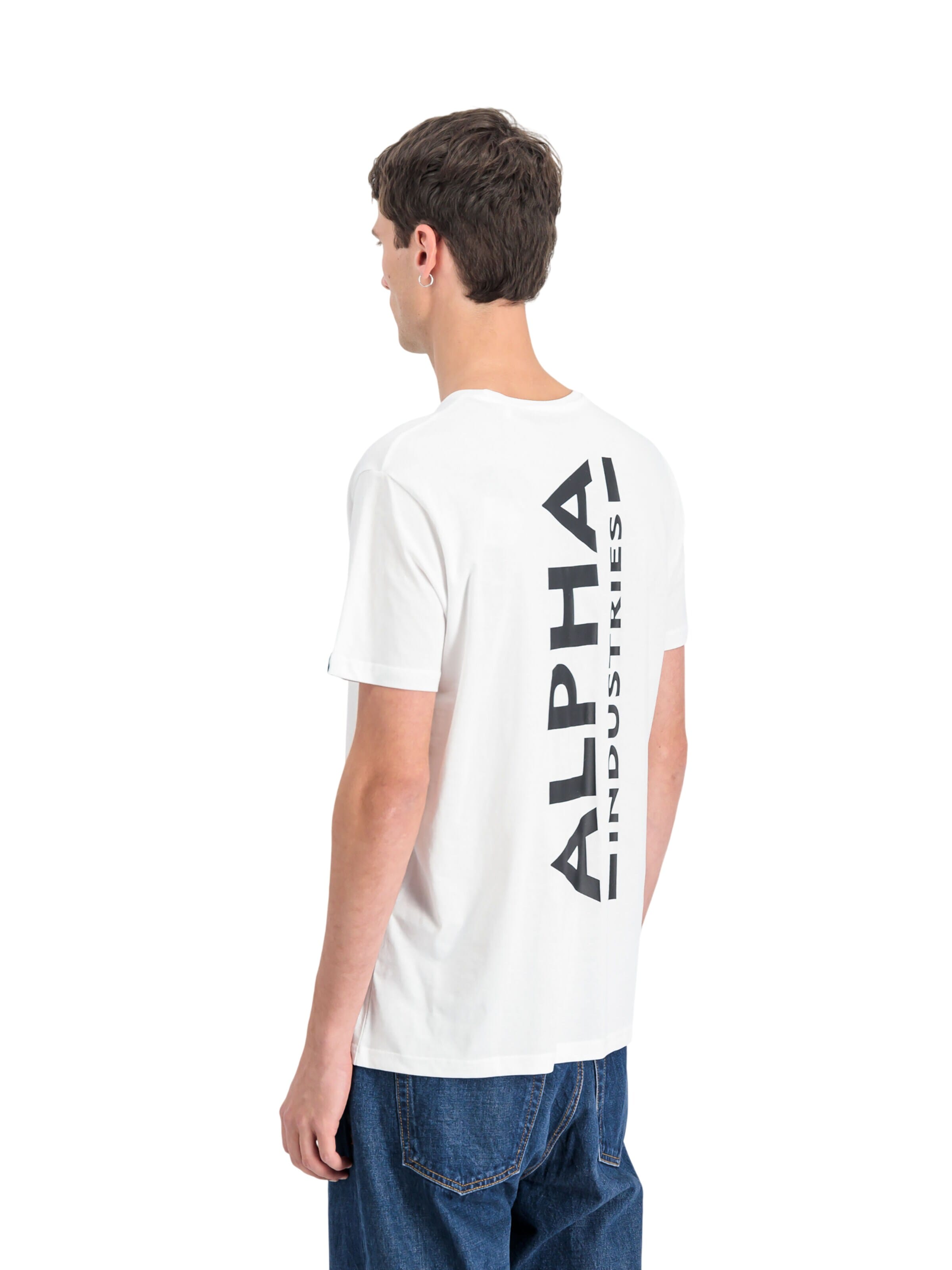 T-Shirt ALPHA INDUSTRIES en blanc