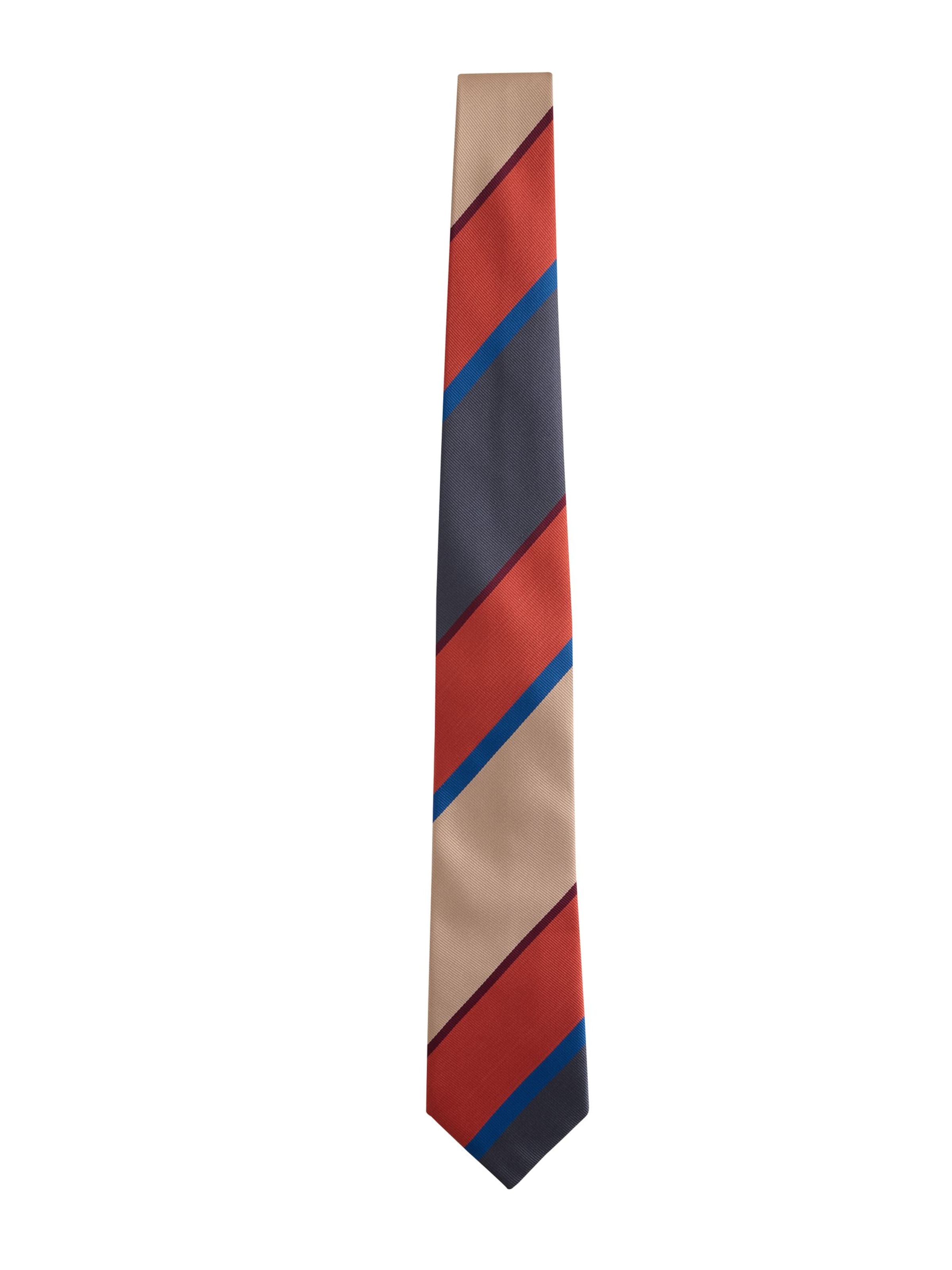 Next Krawatte in One Size in dunkelbeige / navy / orange, Produktansicht