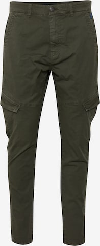 BLEND Regular Cargo Pants in Green: front