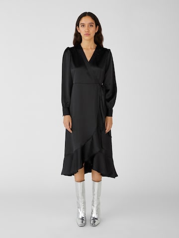 OBJECT Φόρεμα 'Sateen' σε μαύρο: μπροστά