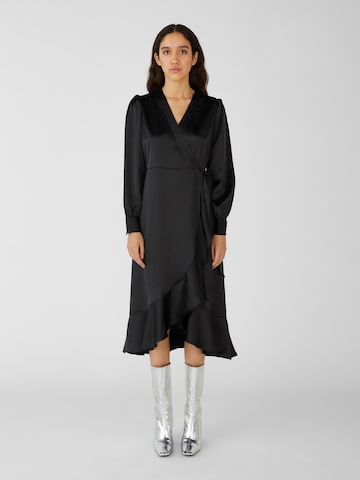 OBJECT - Vestido 'Sateen' en negro: frente