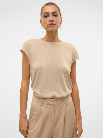 VERO MODA T-Shirt 'VMSARAH AVA' in Beige