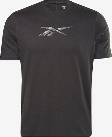 Reebok Funkční tričko – černá: přední strana