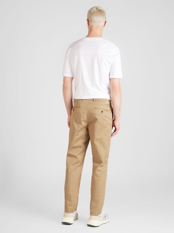 JACK & JONES Regular Pleated Pants 'Kane Otis' in Brown