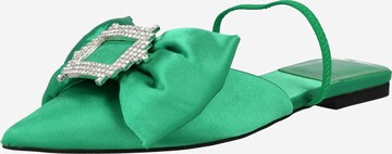 Jeffrey Campbell Pantolette 'PRETTY' i grön: framsida