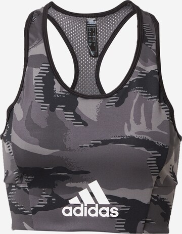 Bustier Soutien-gorge de sport ADIDAS PERFORMANCE en noir : devant