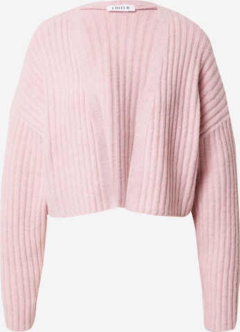 EDITED Knit cardigan 'Zedena' in Pink: front