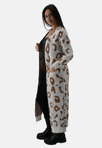 Elara Gebreide mantel in Wit