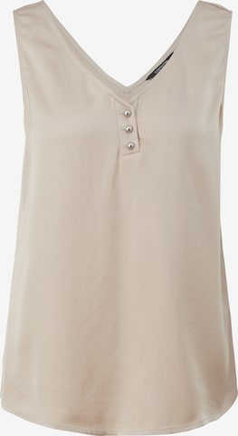 COMMA Top in Beige: front