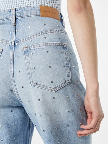 Samsøe Samsøe Wide leg Jeans 'SHELLY' in Blauw