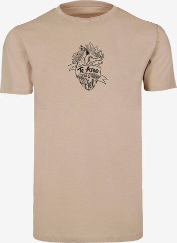 Merchcode Shirt 'Te Amo' in Beige: front