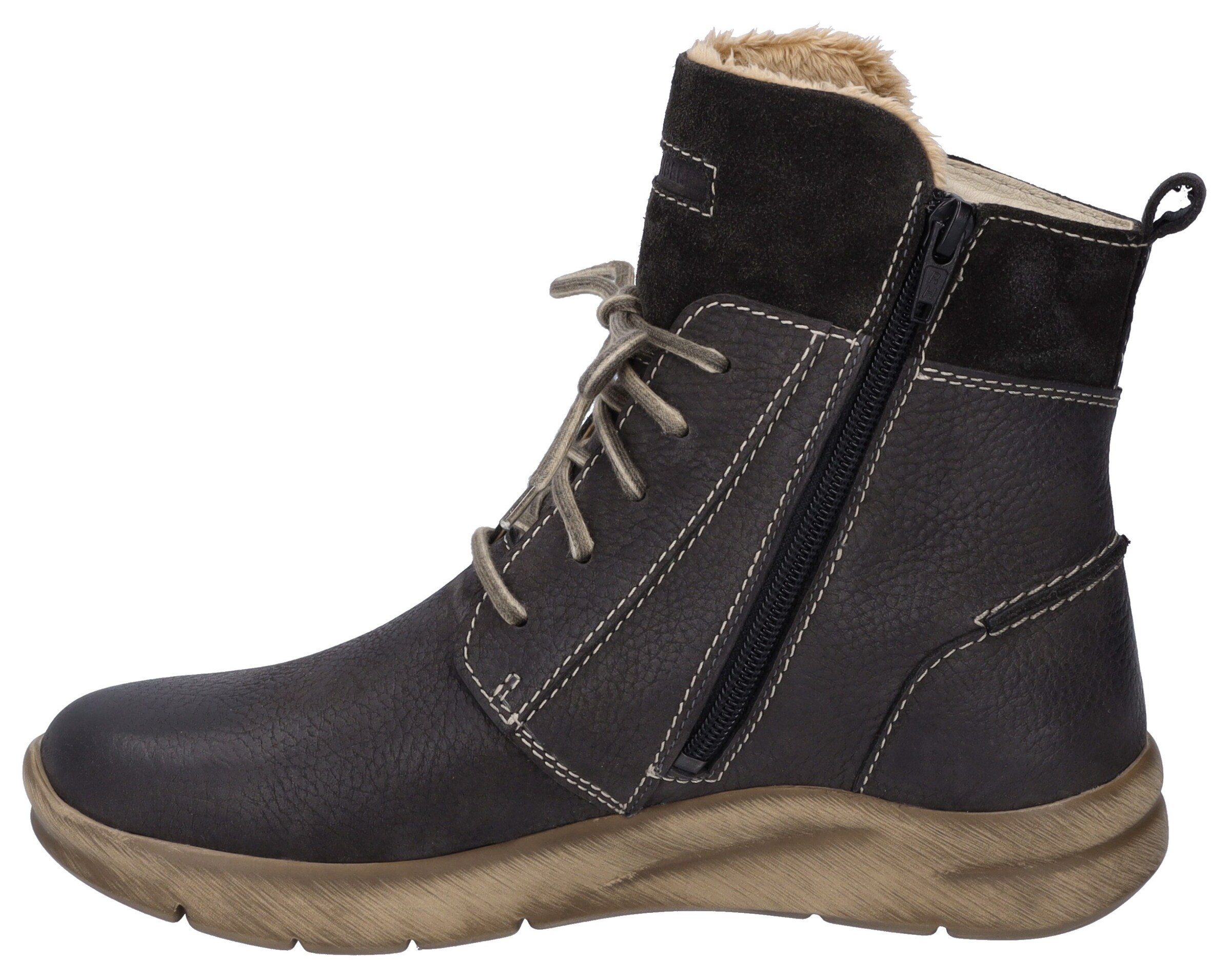 JOSEF SEIBEL Schnürstiefelette 'Cony' in Schwarz