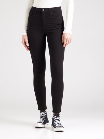 TOPSHOPSkinny Traperice 'Jamie' - crna boja: prednji dio