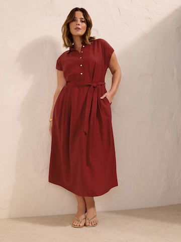 Abito camicia di Friends Like These in rosso