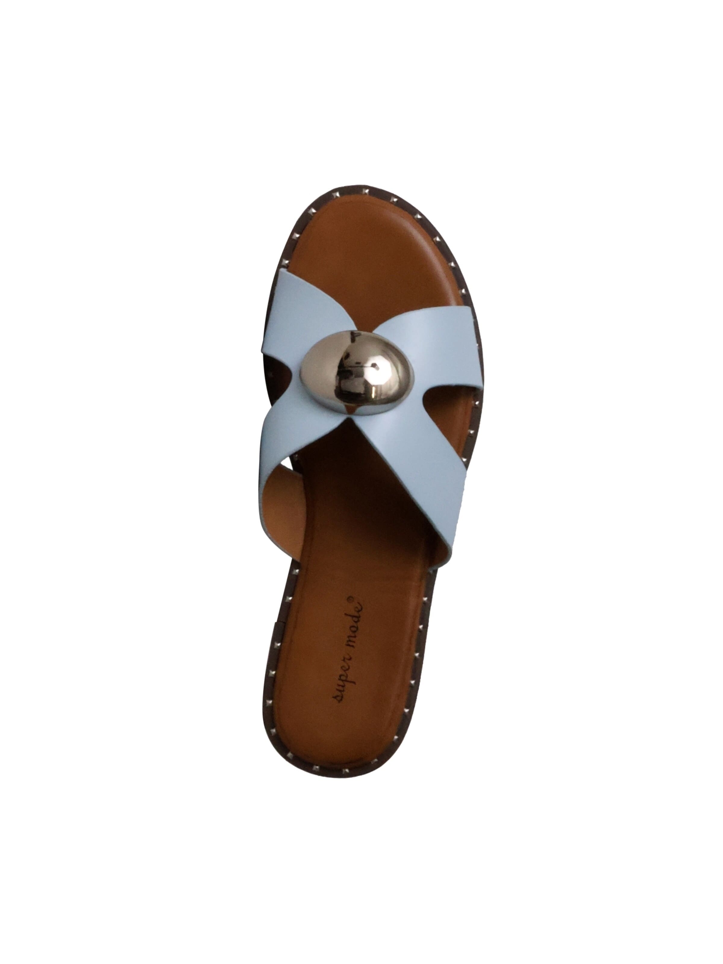 Zoccoletto 'Pantoletten zum Hineinschlüpfen' di Super Mode in beige